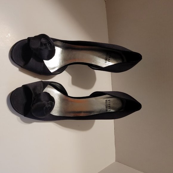 Stuart Weitzman Black Open Toe stiletto Heel-Size 10.5M - Picture 11 of 11
